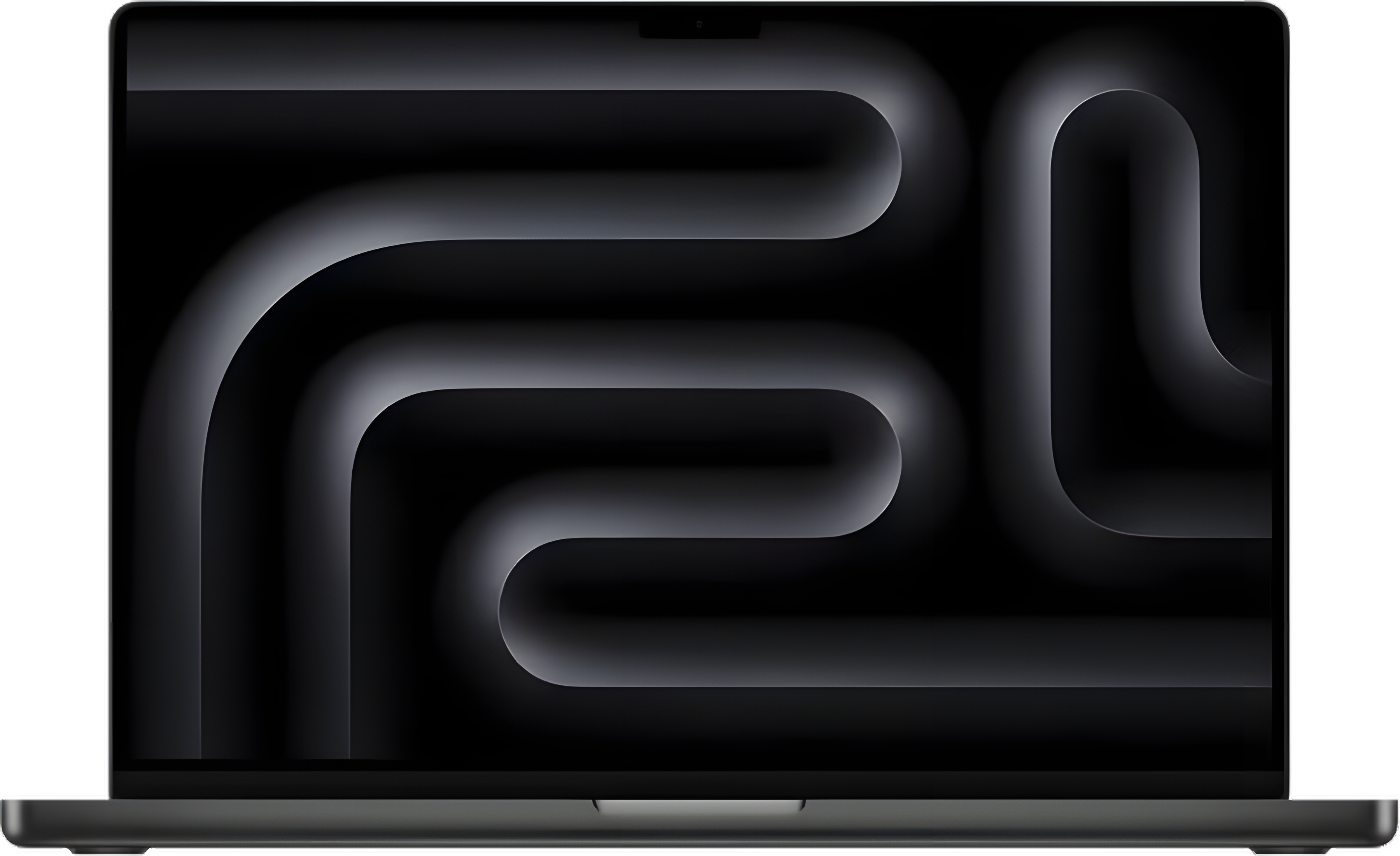 A 16-inch MacBook Pro, open